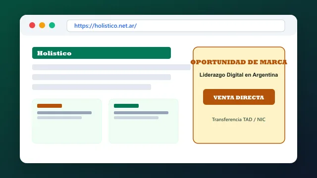 Modelo de aplicación comercial y proyectos digitales para holistico.net.ar